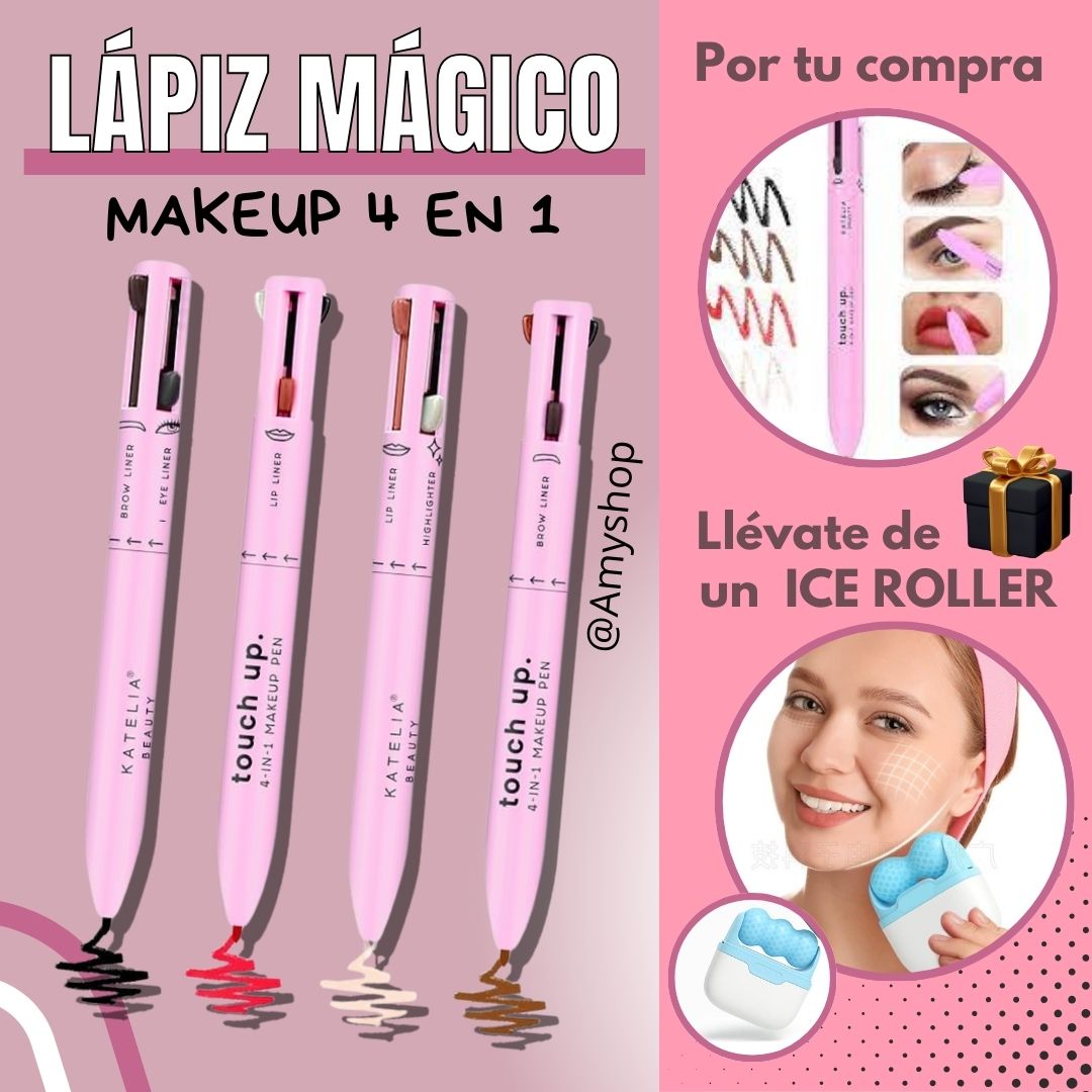 LÁPIZ MÁGICO MAKEUP 4 EN 1 + 🎁